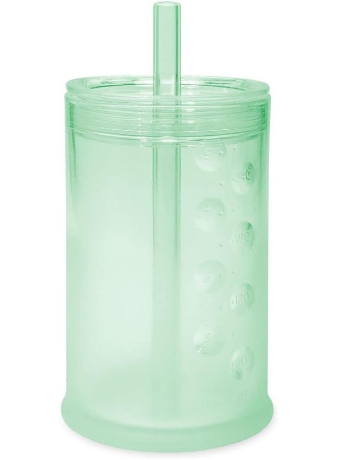 Olababy Clear View Silicone Training Cup with Straw Lid - Image 1