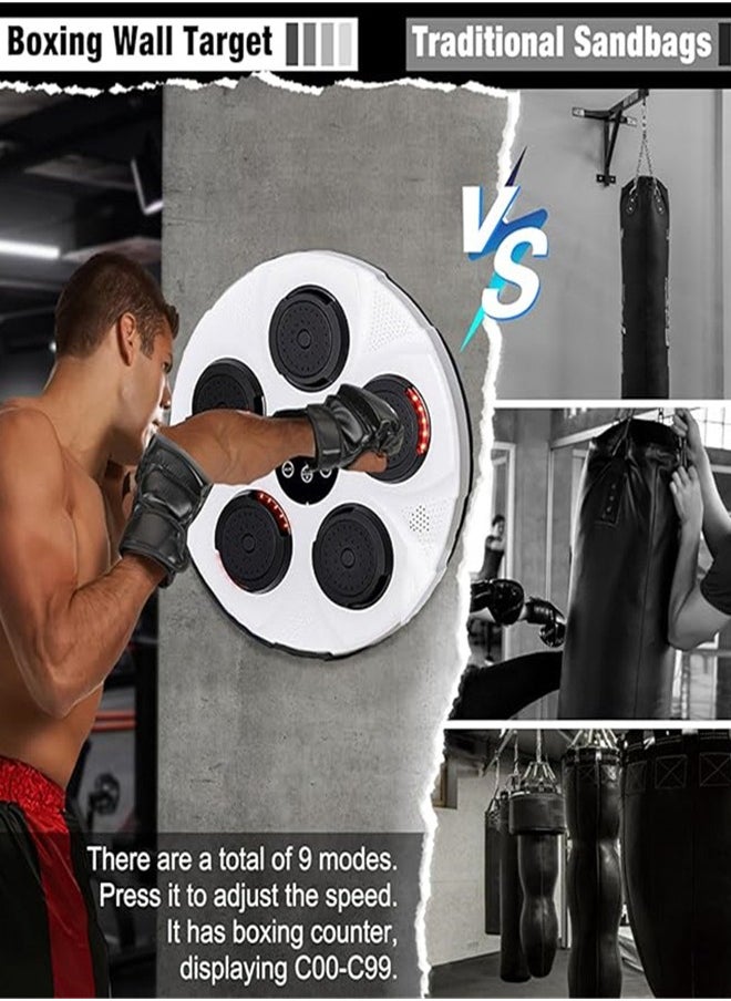Generic - Digital Smart Boxing Target Black Bluetooth Music Exercise at home For Parent-Child Time Boxing Trainee Office Worker - Image 1