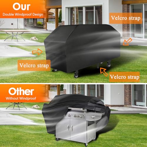 Aoretic Griddle Cover 600D Heavy Duty for Blackstone Griddle Cover Flat Top Grill Cover Blackstone Cover Accessories BBQ Gas Grill Cover Waterproof Windproof Weather - Image 4