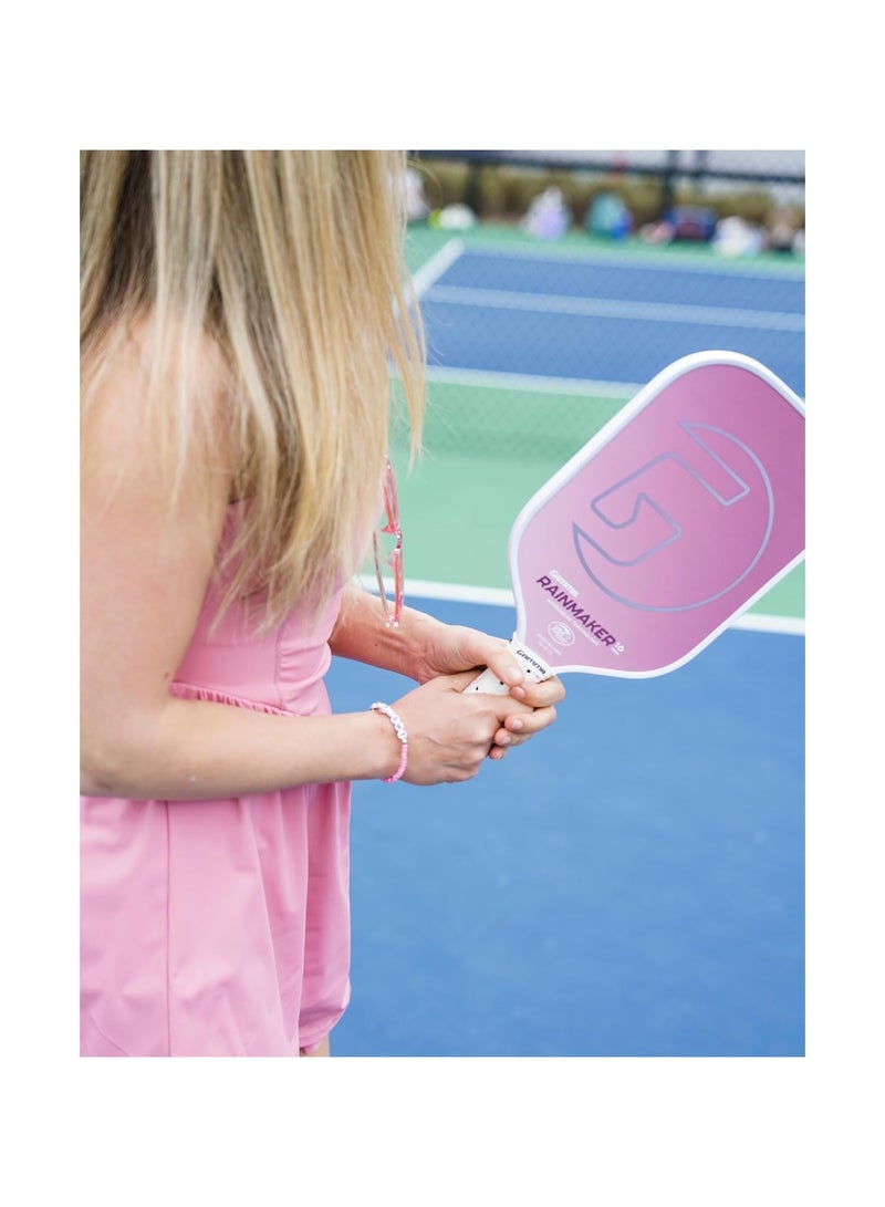 Gamma GAMMA Rainmaker Pickleball Paddle – Lightweight, Large Sweet Spot, Microbead Carbon Fiber Face for Spin & Control, Customizable Swing Weight – Available in 6 Colors  - Image 4