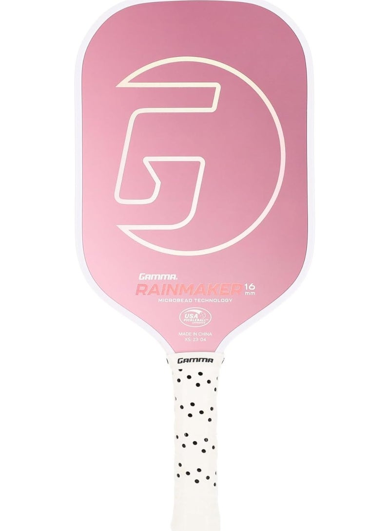 Gamma GAMMA Rainmaker Pickleball Paddle – Lightweight, Large Sweet Spot, Microbead Carbon Fiber Face for Spin & Control, Customizable Swing Weight – Available in 6 Colors  - Image 1