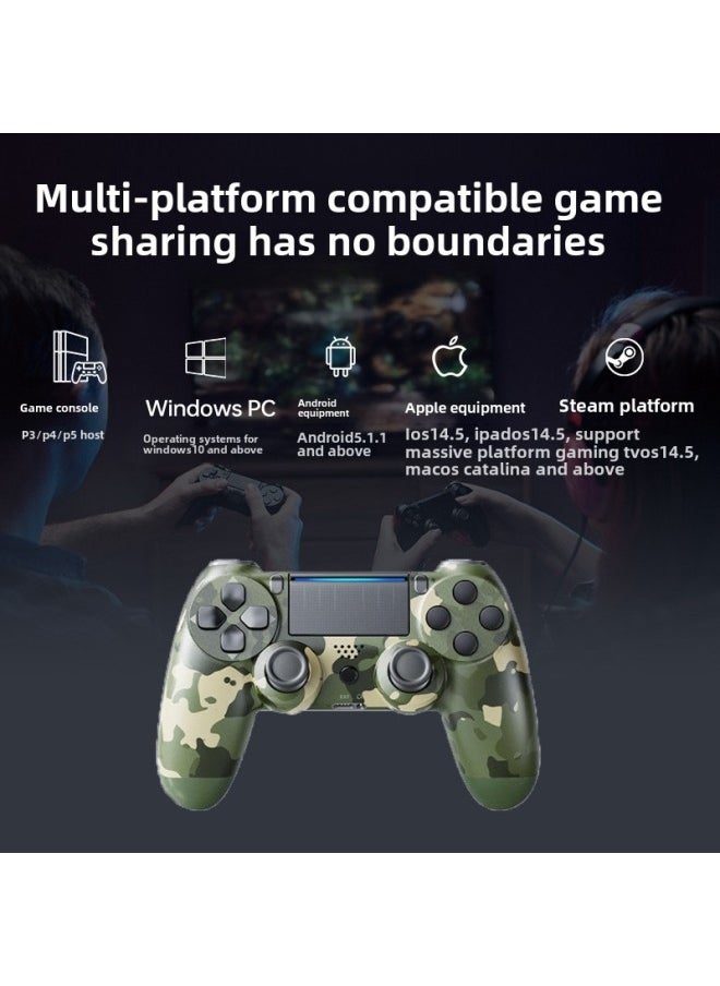Generic P4 Wireless Handle Pc All-in-one Controller Vibration Gyroscope Somatosensory Bluetooth P4 Game Handle Direct Sales-Product Color:Golden Gold  - Image 3