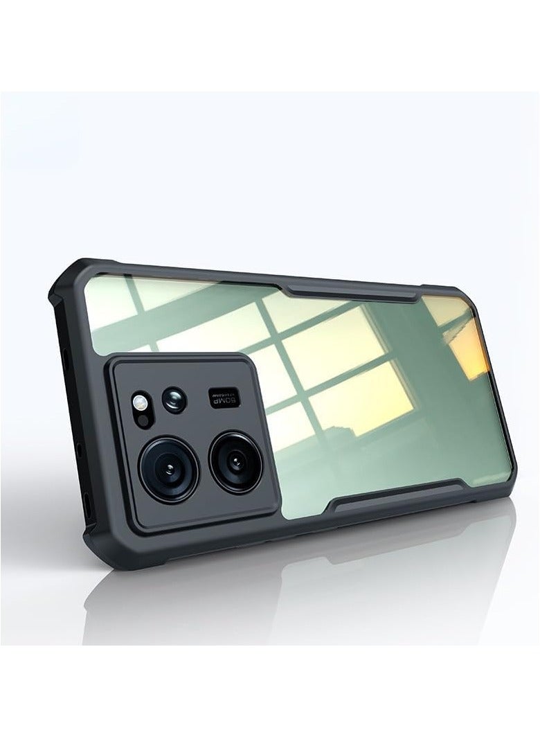 general Xiaomi 13T Pro Case,Airbag Shockproof Bumper Shell,Lens Full Protection PC,TPU Soft Back Transparent Phone Cover - Image 1