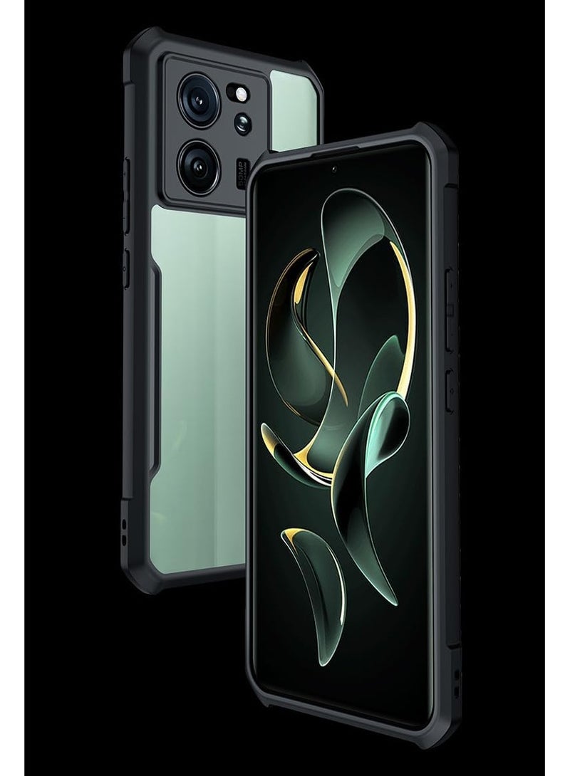 general Xiaomi 13T Pro Case,Airbag Shockproof Bumper Shell,Lens Full Protection PC,TPU Soft Back Transparent Phone Cover - Image 2