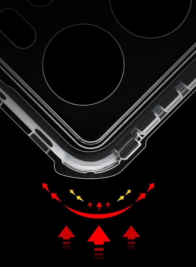 general Xiaomi 13T Pro Case,Airbag Shockproof Bumper Shell,Lens Full Protection PC,TPU Soft Back Transparent Phone Cover - Image 5