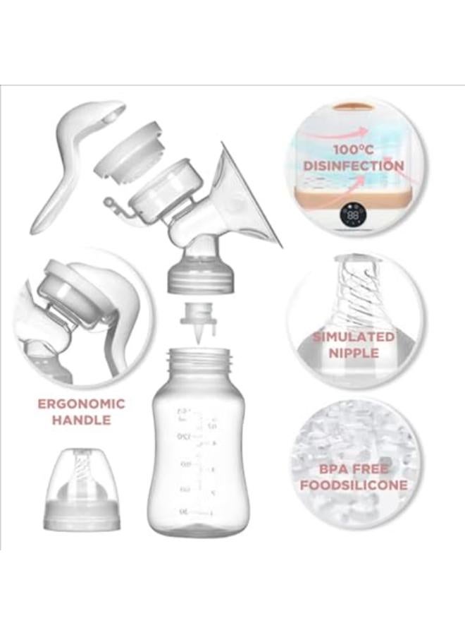 مضخة الثدي اليدوية (180 مل) - Image 2