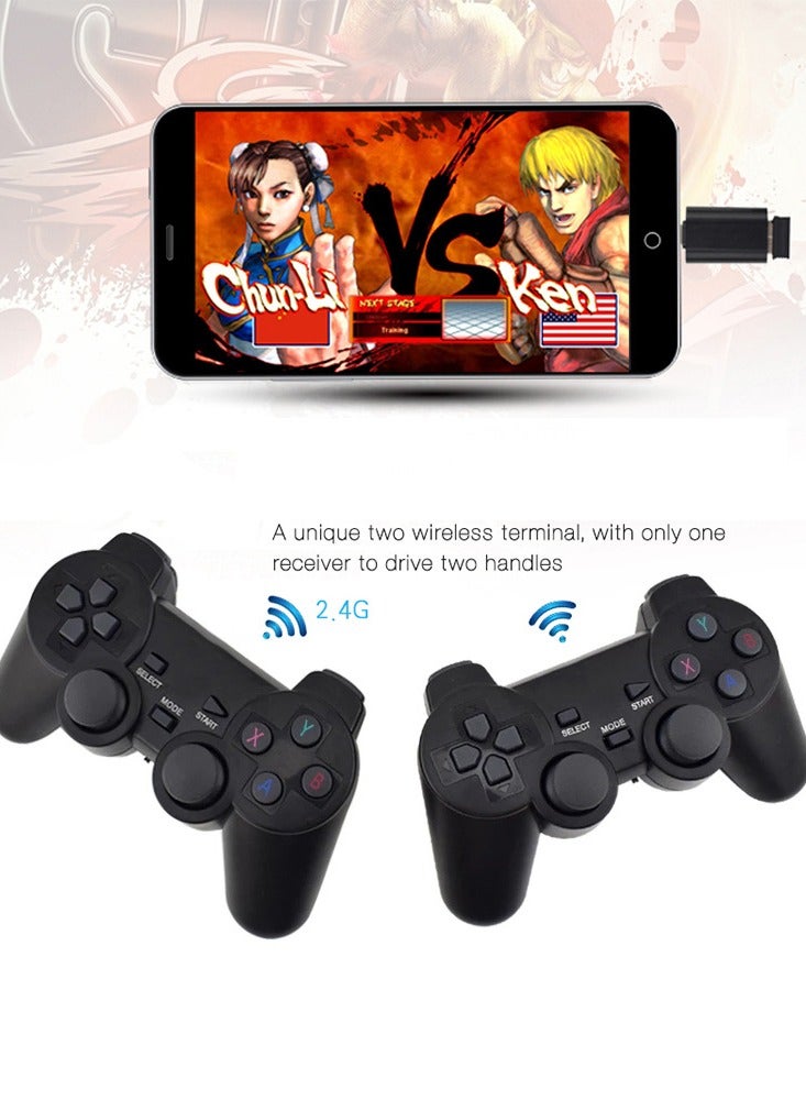 Two-piece 2.4g wireless two-player game controller Android box computer smart TV universal two-player game console  - Image 1