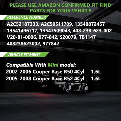AUTOREBO Electronic Throttle Body Assembly Fit for Mini Cooper Base R50 2002-2006 4Cyl 1.6L, Mini Cooper Base R52 2005-2008 4Cyl 1.6L, Replace # S20079 A2C59511709 13547509043 TB1147 V20-81-0006, 977-842 - Image 2