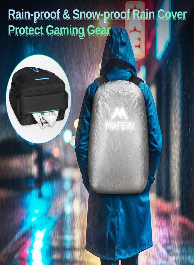 MATEIN 18 inch Gaming Backpack with Thick Padded Laptop Compartment, Anti Theft Extra Large Laptop Backpack with Rain Cover, Waterproof Travel Bag with Tech Organizer for Gaming Accessories - Image 5