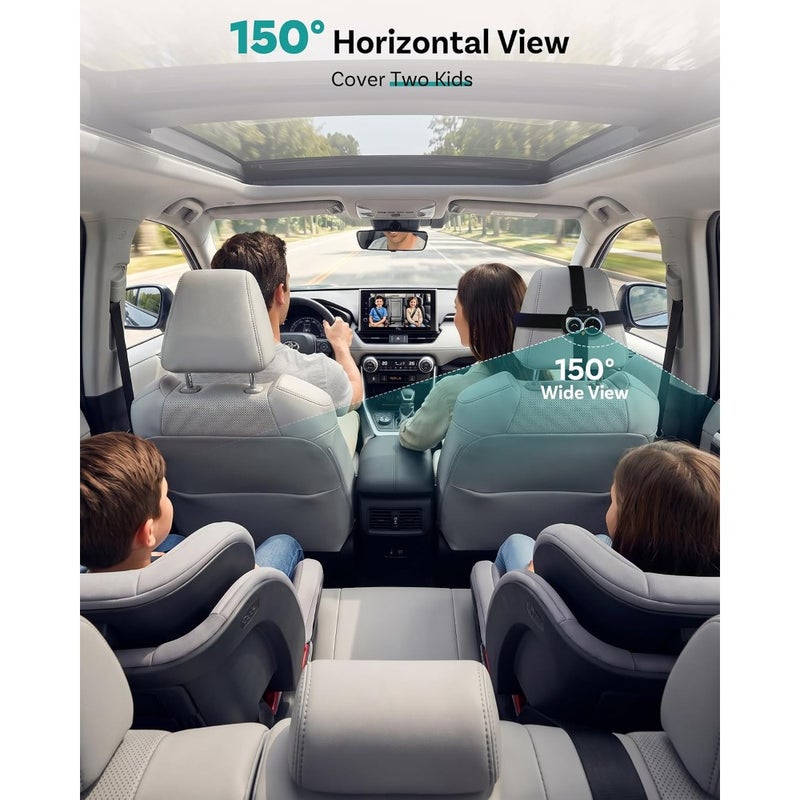 OTTOCAST Cabin Care Car Adapter with Baby Car Camera, Wireless CarPlay Display on CarScreen 2026, Plug-and-Play 1080P HD Rear Seat Baby Monitor, Split Screen Navigation, for Parents Pet Owners - Image 3
