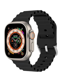 "Ocean Band for Apple Watch – Adjustable Soft Silicone Sport Strap, 49mm to 38mm, Breathable Elastic Wristband for Series Ultra, 8, 7, SE, 6, 5, 4, 3, 2, 1"