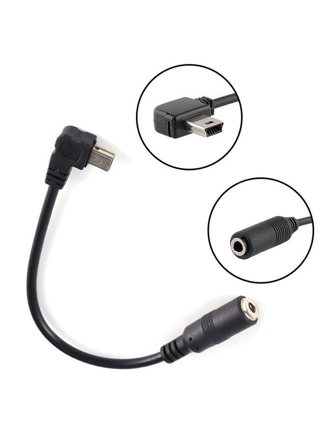 Generic - Mini Microphone, 3.5mm External Microphone Clip On Mic with Adapter Cable, for GoPro Hero3 Hero 3+/ Hero4, Black - Image 1