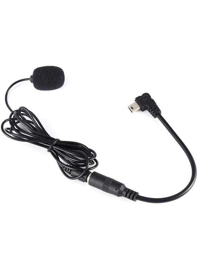 Generic - Mini Microphone, 3.5mm External Microphone Clip On Mic with Adapter Cable, for GoPro Hero3 Hero 3+/ Hero4, Black - Image 1