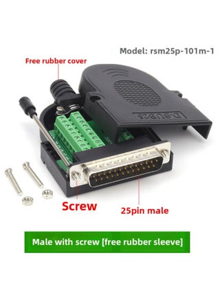 Thin DB25 Solder-free Joint 25-pin Parallel Port Serial Port Connector Db25 Male Female 25PIN Interface-Color:Punching Needle Male Screw - pzsku/Z77BC593314C16F1A6E56Z/45/1744953050/3cefd6c2-152b-4493-9ba0-2c7acc3fe71d