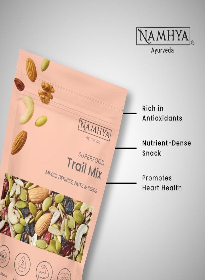 Namhya Premium Trail Mix | Energy Packed Dry Fruits Seed Blend with Nuts Raisins Berries Superfoods for Fitness Snacking Travel Nutrition Support Active Lifestyle | 125 g Pack of 4 - Image 5