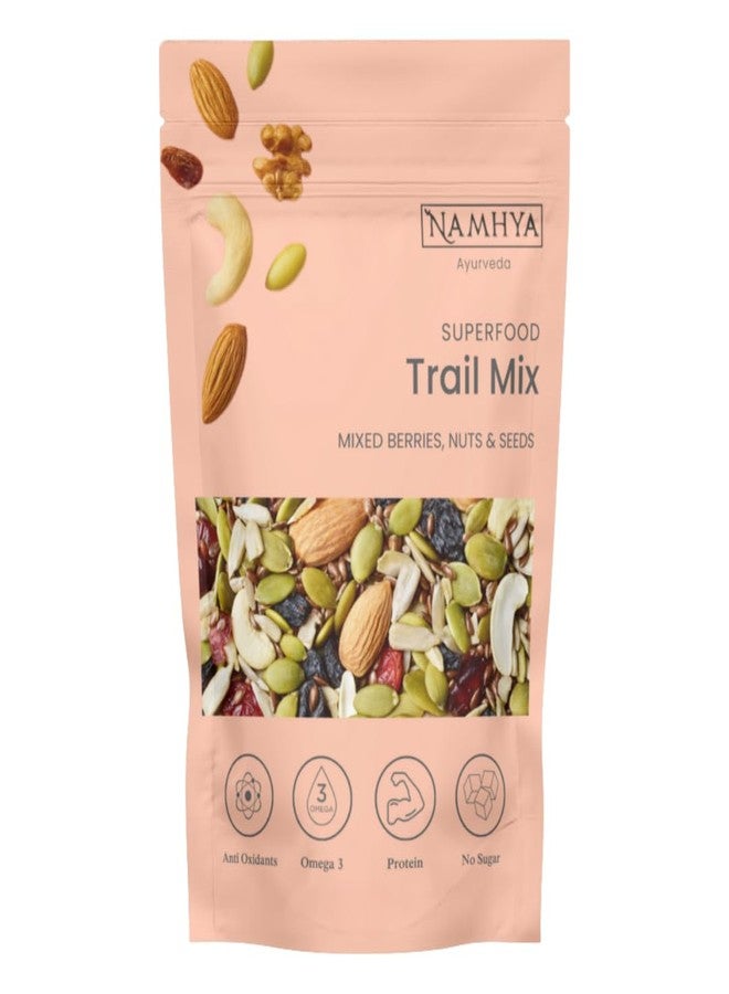 Namhya Premium Trail Mix | Energy Packed Dry Fruits Seed Blend with Nuts Raisins Berries Superfoods for Fitness Snacking Travel Nutrition Support Active Lifestyle | 125 g Pack of 4 - Image 2