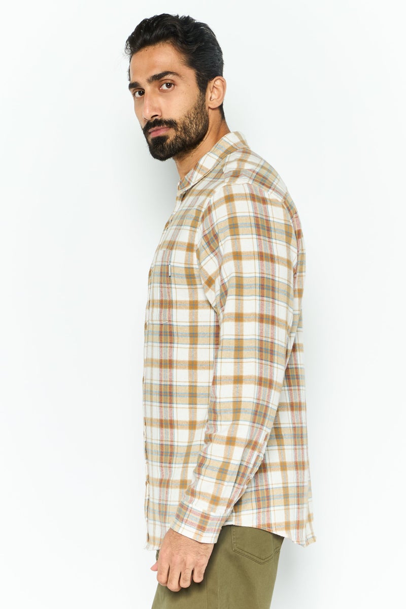 Hurley Men Regular Fit Checkered Long Sleeves Casual Shirt, Multicolor - Image 3