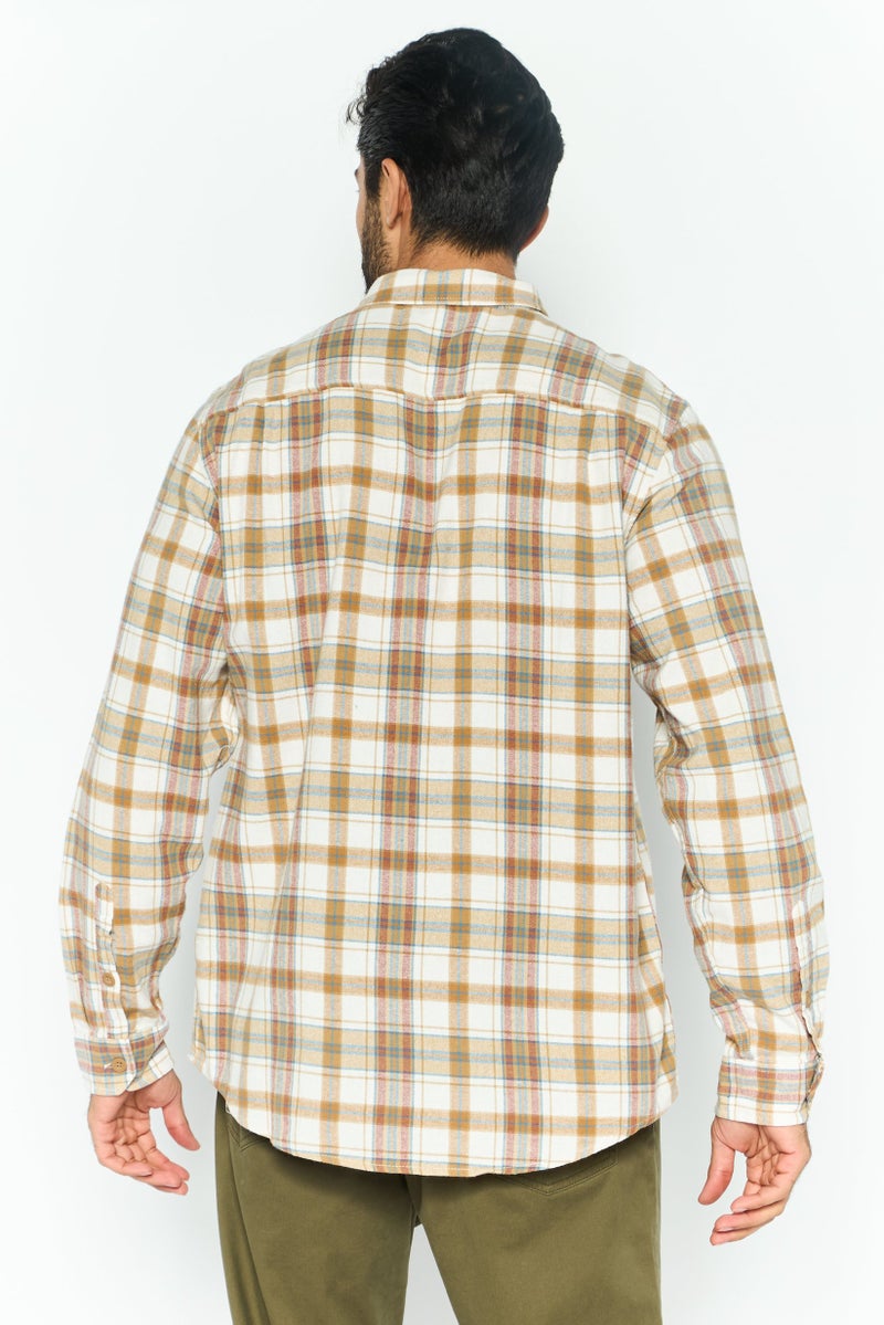 Hurley Men Regular Fit Checkered Long Sleeves Casual Shirt, Multicolor - Image 4