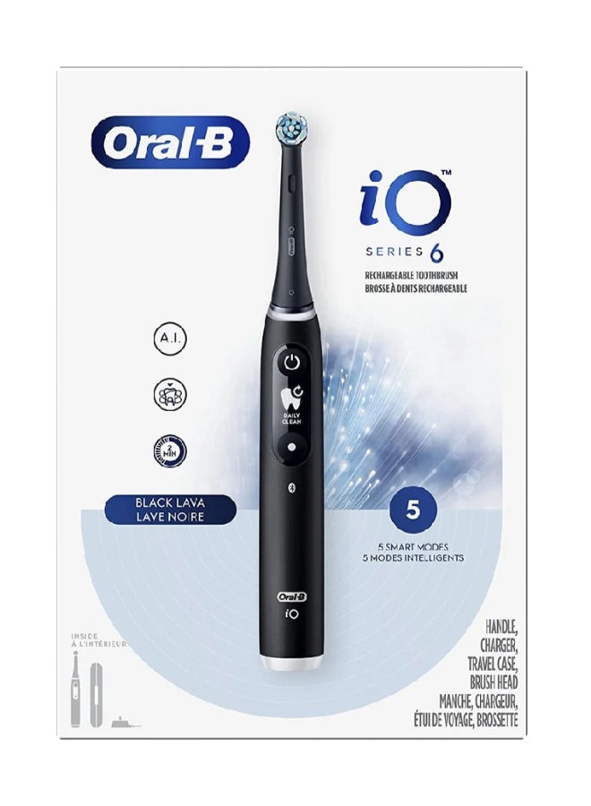 Oral-B فرشاة أسنان كهربائية من سلسلة Io 6 مع (1) رأس فرشاة - Iom6.1A6.1K - Image 1