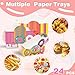CHENRINDECO Donut Paper Food Tray 24pcs Donut Grow Up Party Decorations Disposable Snack Popcorn Bowl for Birthday Baby Party Supplies - Image 4