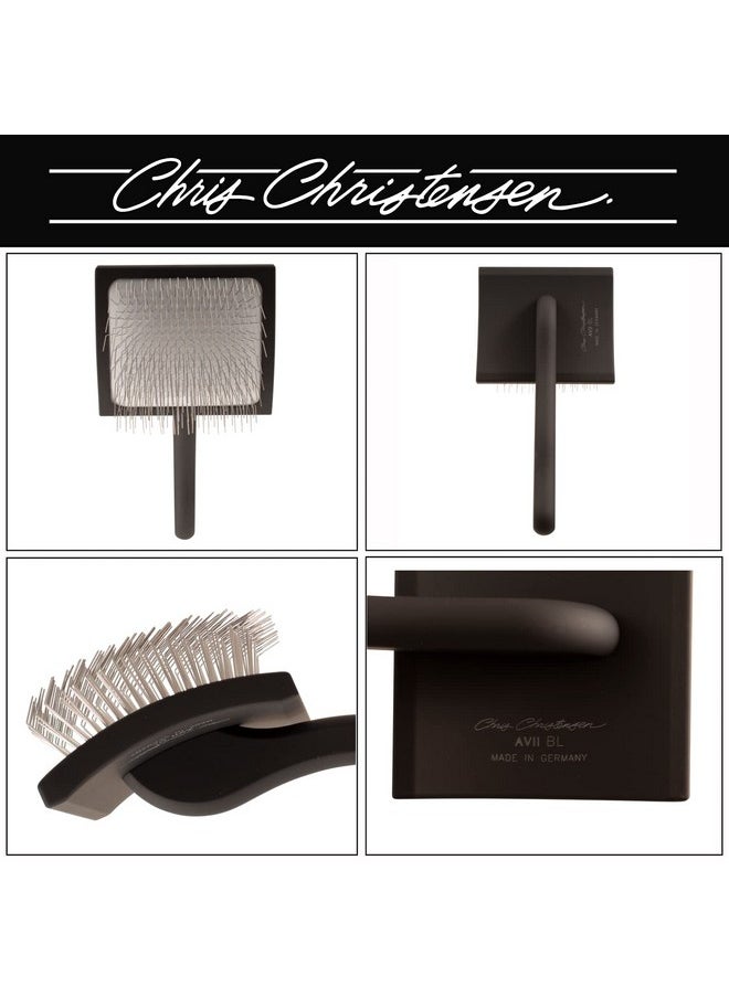 Chris Christensen Big K Dog Slicker Brush For Dogs (Goldendoodles, Labradoodles, Poodles), Groom Like A Professional, Fluff Detangle Style, Saves Time Energy, Black, Large  - Image 3