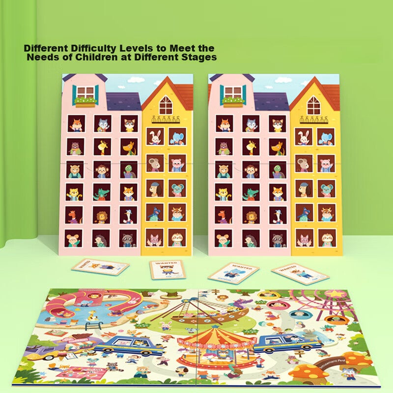 Pinwheel Children's Board Game, Father-Son Battle Toy, Educational Attention Training, Concentration Exercise, Two-Player Gift, Police Catching Thieves - Image 4