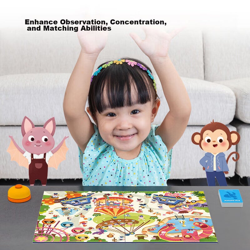 Pinwheel Children's Board Game, Father-Son Battle Toy, Educational Attention Training, Concentration Exercise, Two-Player Gift, Police Catching Thieves - Image 2