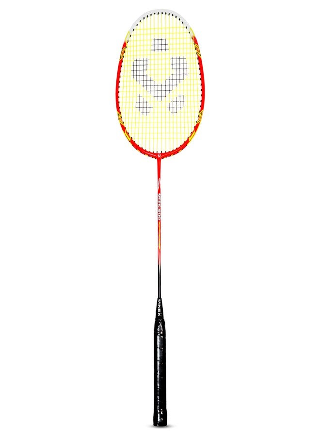 Vinex VTEC 500 Badminton Racquet - 1 Pc | Aluminium Head & Carbon Shaft | Iso-de-octablade Box Frame, 20-22lbs Tension | Lightweight 92g Racket | Without Bag - Image 1