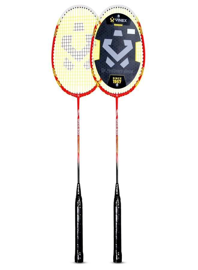 Vinex VTEC 500 Badminton Racquet - 1 Pc | Aluminium Head & Carbon Shaft | Iso-de-octablade Box Frame, 20-22lbs Tension | Lightweight 92g Racket | Without Bag - Image 5