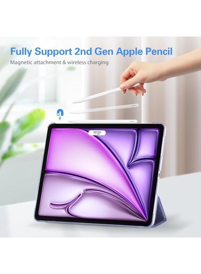 Procases Smart Case For Ipad Pro 12.9 2022 2021 2020 2018 Slim Stand Hard Back Shell Smart Cover For Ipad Pro 12.9 Inch 6Th Generation 2022 5Th Gen 2021 4Th Gen 2020 3Rd Gen 2018 Purple - Image 3