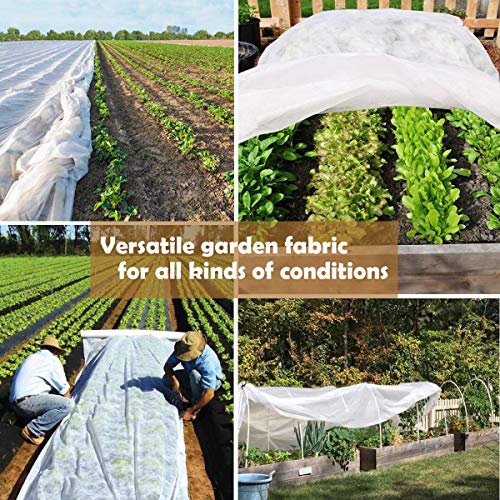 FARAER Plant Covers Freeze Protection, 10ft×33ft Reusable Rectangle Frost Protection Floating Row Cover Plant Blanket Garden Winterize Cover for Cold Weather Snow - Image 5
