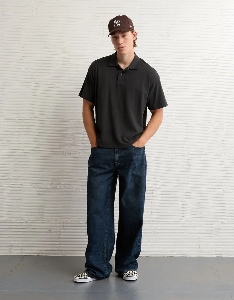 American Eagle  AE Boxy Polo Shirt for Men | Best Price UAE