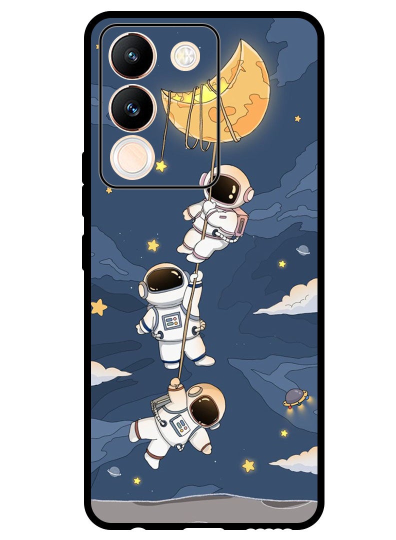 Theodor Protective Case Anti Scratch Shock Proof Bumper Cover For Vivo V29e Astronauts hanging - Image 1