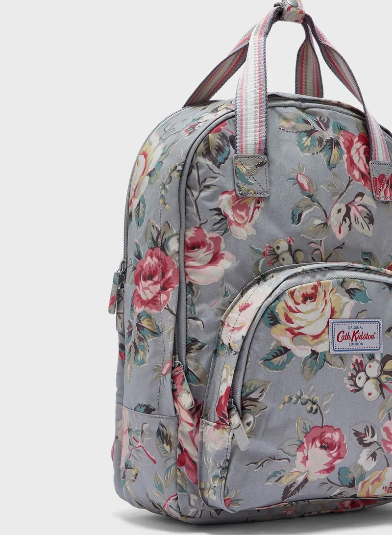 Cath Kidston Garden Rose Multi Pocket Backpack