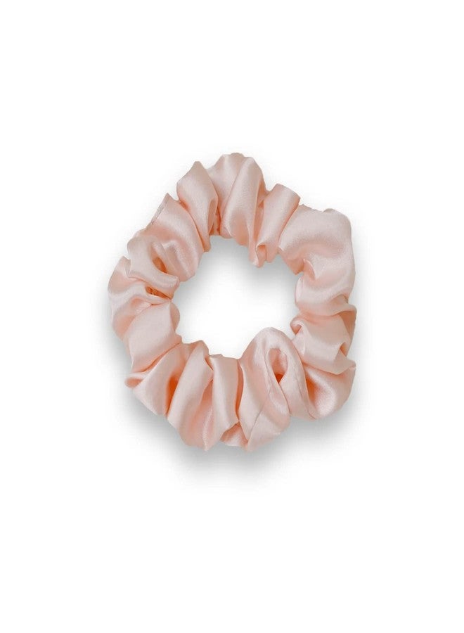 GORDON Silk Satin Scrunchies For Women-Hair Bands Bow Scrunchies For All Type Of Hair Ties (Pack of 2 - Peach Pink) - Image 4