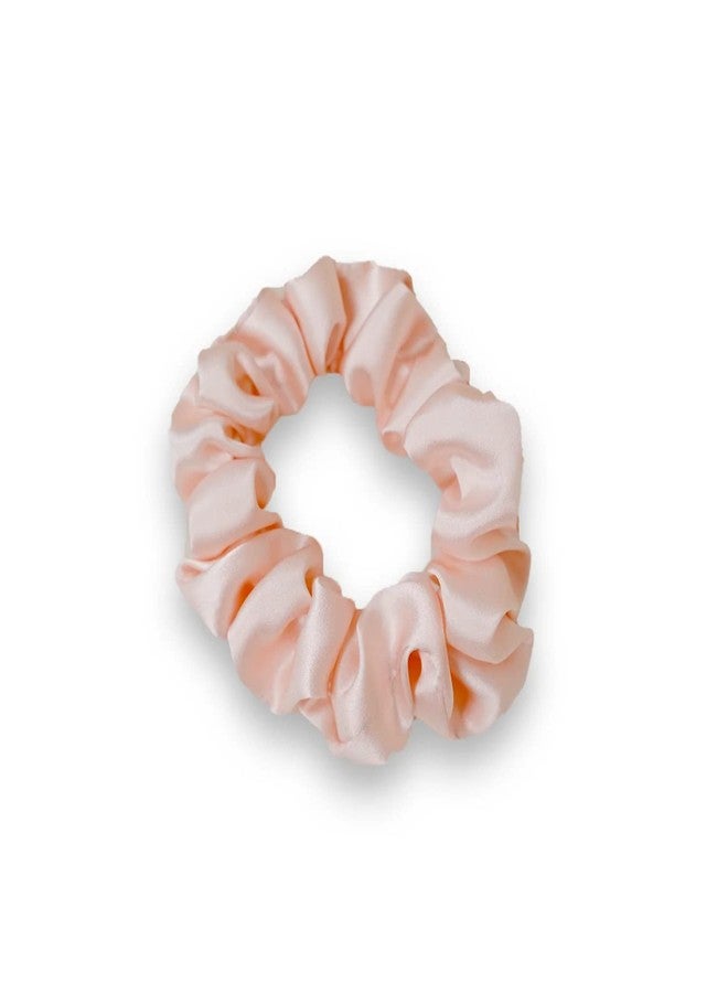 GORDON Silk Satin Scrunchies For Women-Hair Bands Bow Scrunchies For All Type Of Hair Ties (Pack of 2 - Peach Pink) - Image 3