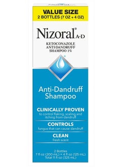 Nizoral Anti-Dandruff Shampoo Value Size, Fresh,11 fluid ounces  - Image 1