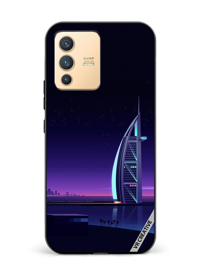 VR CREATIVE Protective Case Cover For Vivo V23 5G Burj Al Arab Design Multicolour - Image 1