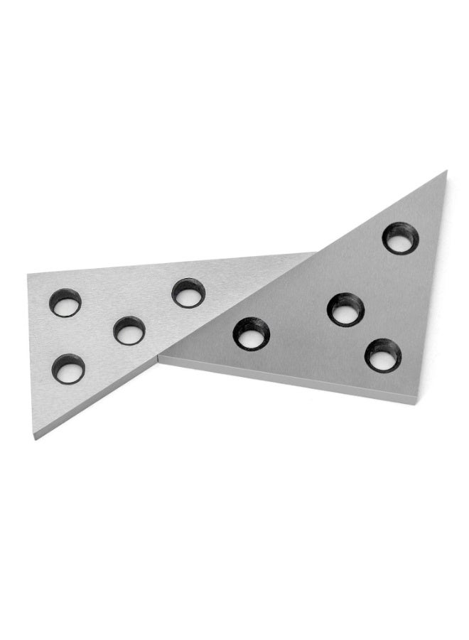 Solid Angle Plate Set, 2 Pcs Triangle Angle Block, 30-60-90 Degree&45-45-90 Degree, Precision Machinist Measurement Tool - Image 4