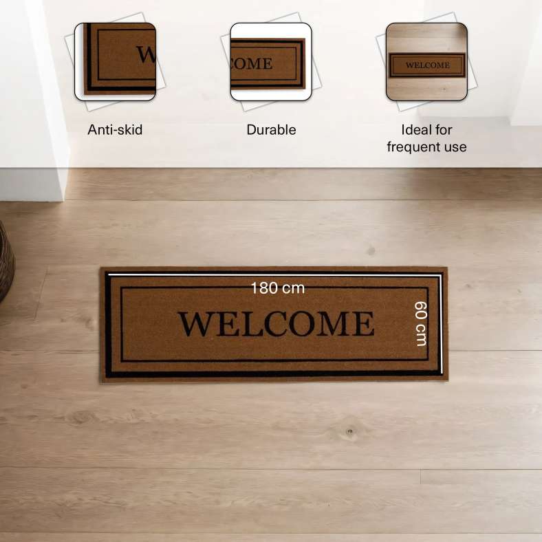 Pan Home حصيرة ترحيب كريستوف 60X180 سم - طبيعية - Image 3