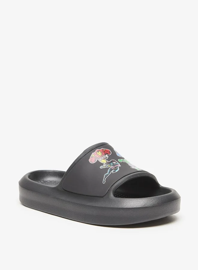 MARVEL Boys Marvel Avengers Print Beach Slides