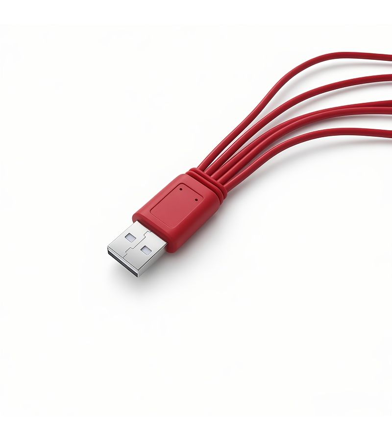 5 في 1 كابل بيانات أحمر عبوة من 2 USB إلى DC2.0 DC2.5 DC3.5 DC4.0 DC5.5 كابل سماعة - Image 5