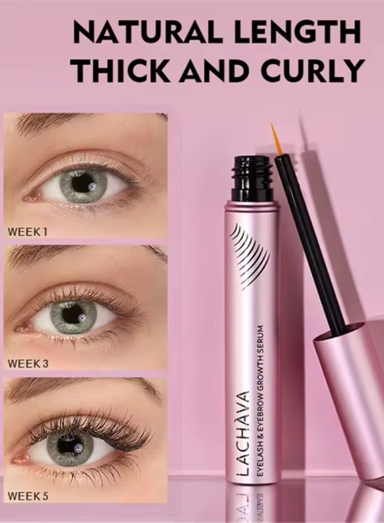 LACHAVA Eyelash and Eyebrow Growth Serum Eyelash Brow Growth Enhancing Serum Volumizing Deep Nourishing Moisturizing Serum Gentle No Irritating Longer Thicker Eyebrow Lash Growth Serum 8G - Image 4