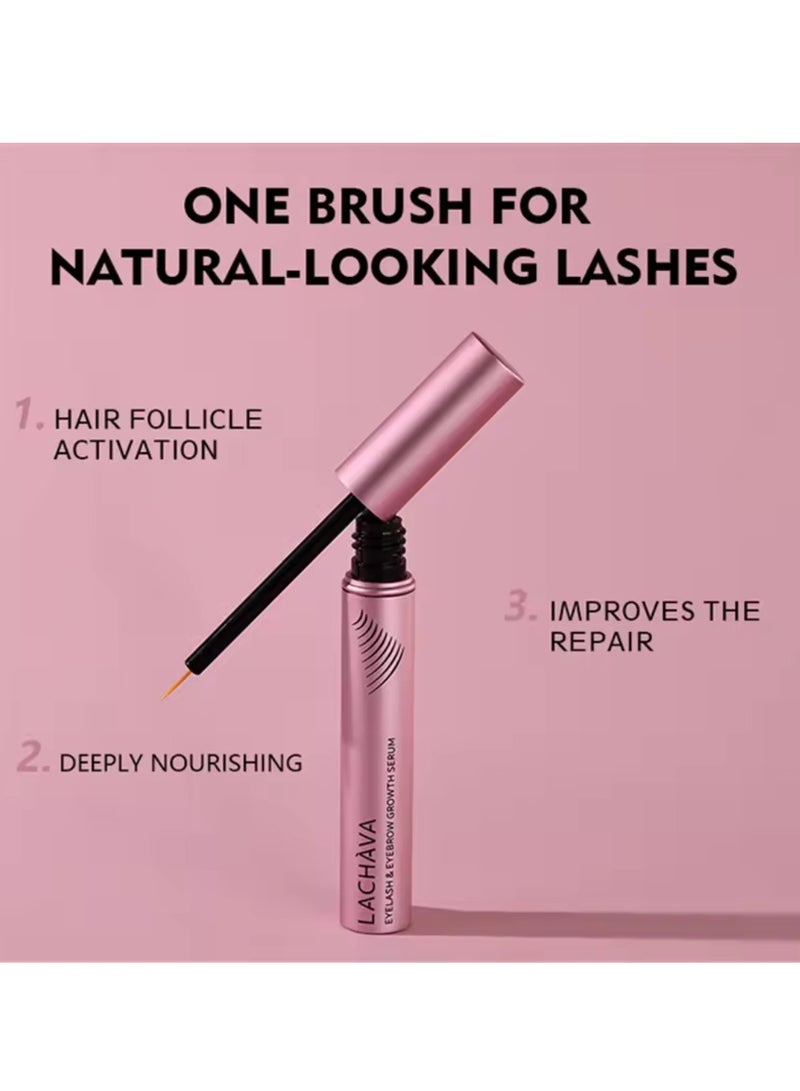 LACHAVA Eyelash and Eyebrow Growth Serum Eyelash Brow Growth Enhancing Serum Volumizing Deep Nourishing Moisturizing Serum Gentle No Irritating Longer Thicker Eyebrow Lash Growth Serum 8G - Image 5