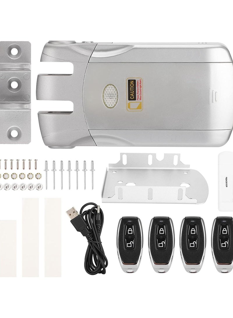 GGOOT Smart Door Lock, Wifi Wireless Remote Smart Door Lock, Invisible No Key Touching Lock, Electronic Unlock Induction Lock, Supports Remote Unlocking Touch Design for Home Office Hotel - Image 1
