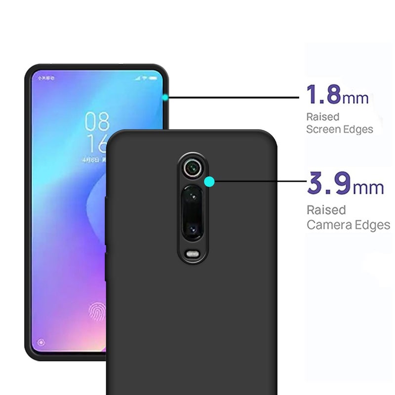 hello zone Exclusive Matte Finish Soft Back Case Cover for Redmi K20 Pro - Black - Image 2