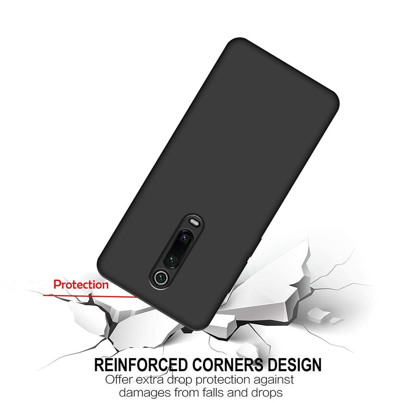 hello zone Exclusive Matte Finish Soft Back Case Cover for Redmi K20 Pro - Black - Image 4