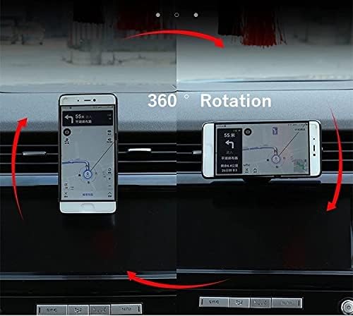 CHEYA Alumium Alloy Car Interior Center Console Dashboard Main Co-Pilot Air Vent Mobile Phone Holder for Land Rover Defender 110 2020 2021 2022 Car Accessories, BLACK - Image 2