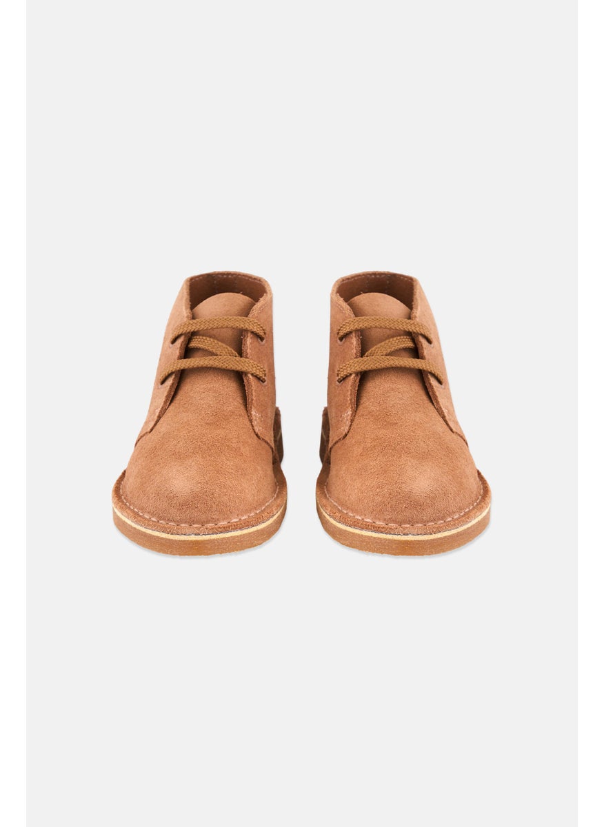 clarks Kids Boy Wide Desert Boot Lace Up Casual Shoes, Brown  - Image 2