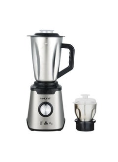 sokany SK-189 Sokany Stainless Steel Blender 2-in-1, 1000W, 1.5L – High-Speed Food Processor with Grinder Attachments  - Image 1